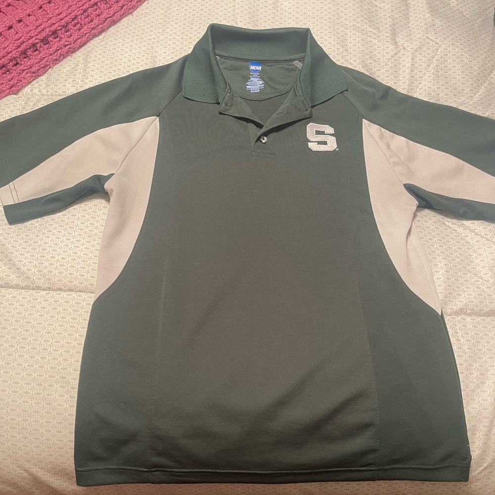 Michigan State dri fit polo